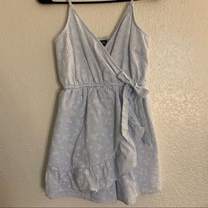 Baby Blue Spring Time Floral Romper